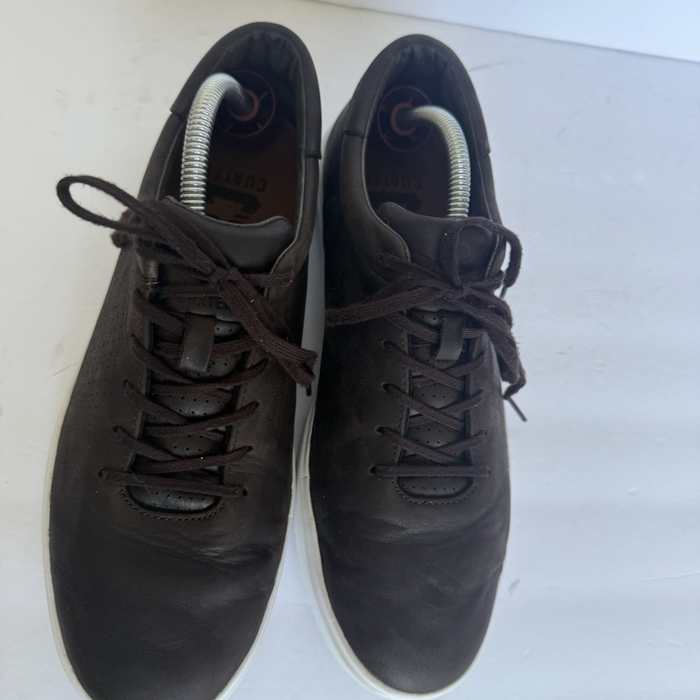 Cuater Travis Mathew Phenom Leather Sneakers Men's 10 Brown 4MT090 Casual - Picture 5 of 11